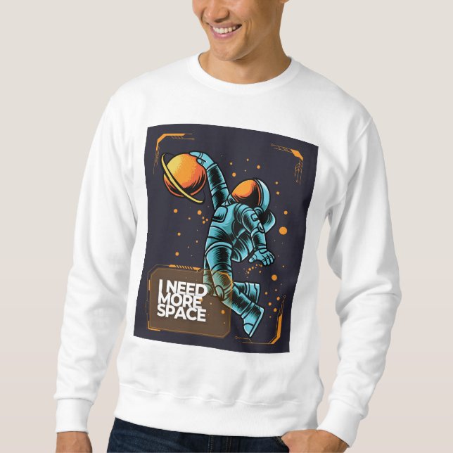 Preciso De Mais Camiseta Astronauta Espacial (Frente)
