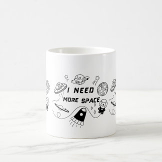 Preciso de Mais Espaço – Caneca de Café com Citaçã