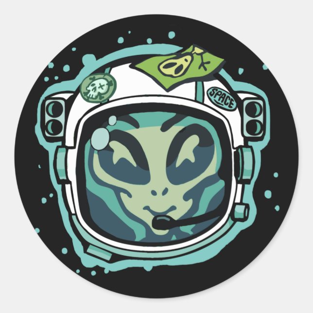 Preciso do adesivo do astronauta de Alienígena esp (Frente)