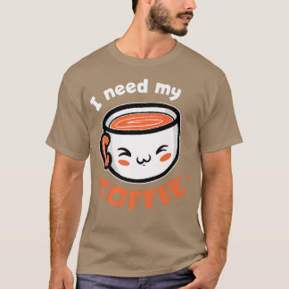 Preciso Do Meu Café! T-Shirt Premium de Café