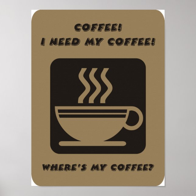 Preciso do meu poster de café (Frente)