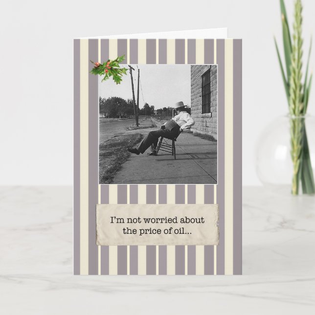 Preço do Petróleo vs. Preço do Cartão de Feriado d (Frente)