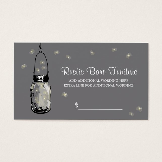 PREÇO TAG Jar & Fireflies (Frente)