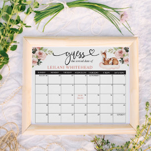 Predições Chá de fraldas Oh Deer Poster