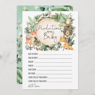 Predições do Woodland para o Cartão de Jogo de Chá