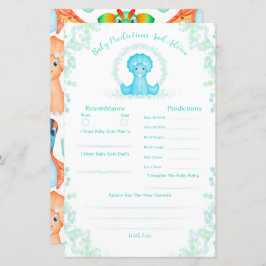 Predições E Conselhos De Chá de fraldas De Dinossa