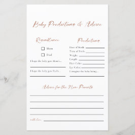 Predições e conselhos sobre o Chá de fraldas de Bo