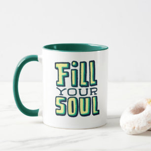 Preencha a sua alma - caneca retroativa