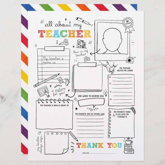 Preencha o Vazio todo sobre o final da escola do m (Frente/Verso)