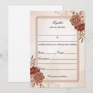 Preencher O Convite De Casamento Flamental Do Vazi