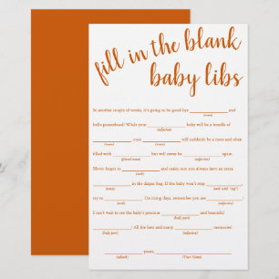 Preencher Simples nos Vazios   Fall Orange Baby Ga
