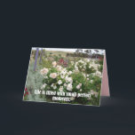 Preenchido Com O Cartão De Jardim De Flor De Momen<br><div class="desc">Preenchido Com Cartão De Jardim De Flor De Momentos Perfeitos. Projetado a partir de uma das minhas citações e fotos originais do meu jardim,  aproveite!</div>