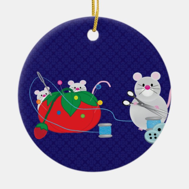 Preferencialmente De Costurar Enfeites de natal (Frente)