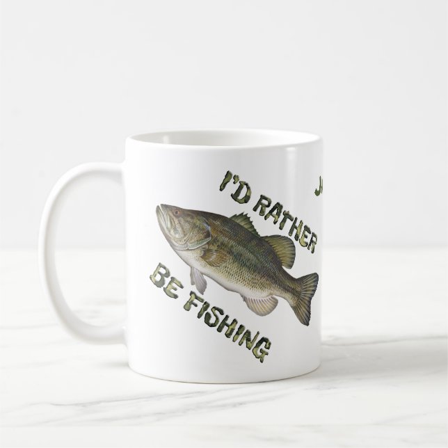 Preferencialmente Está Pescando Café Xícara Person (Esquerda)