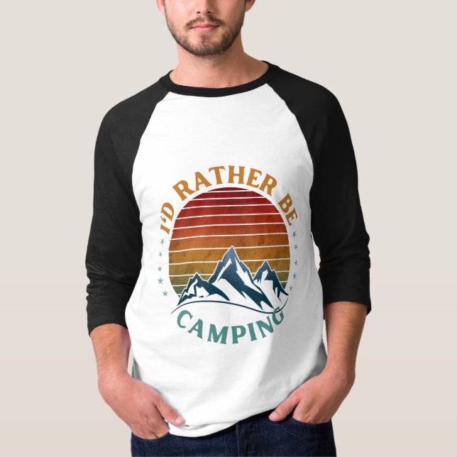Preferencialmente ESTAR CAMPANDO T-Shirt (Frente)