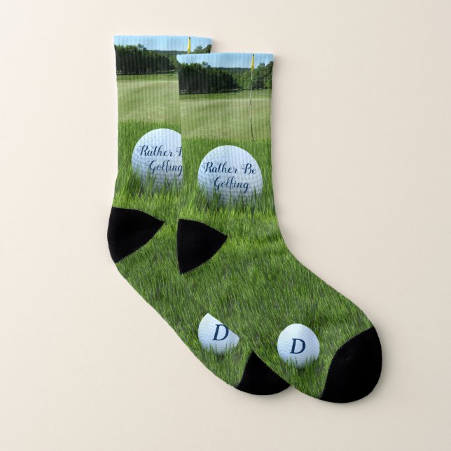 Preferencialmentes De Golfe Monogramadas São Meias (Par)