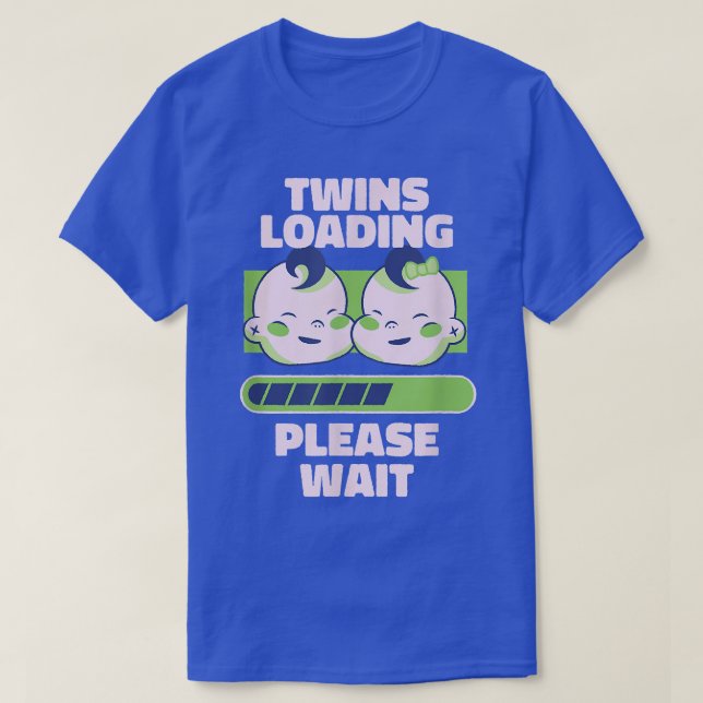 Pregnancy Announcement For Twins T-Shirt (Frente do Design)