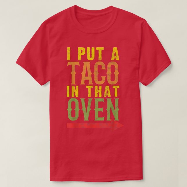 Pregnancy Cinco De Mayo Taco Lover T-Shirt (Frente do Design)