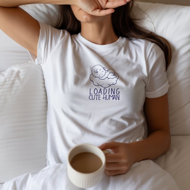 Pregnant First Mothers Day blue T-Shirt (Criador carregado)