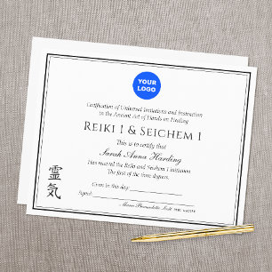 Prêmio de certificado de profissional do reiki