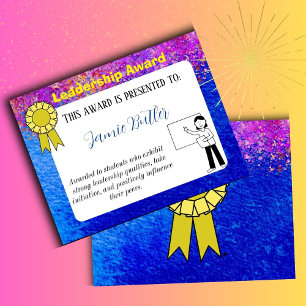 Prêmio de classe motivacional de certificados de p