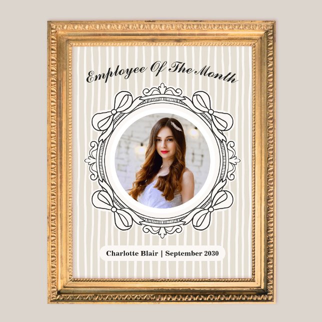 Prêmio de Funcionário do Mês Arco de Marfim (Ivory Bow Frame Employee of the Month Award)