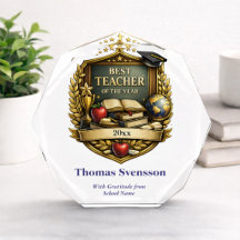 Prêmio de Melhor Professor do Ano Personalizado