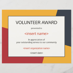 Prêmio de voluntários