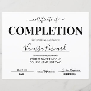 Prêmio Do Curso De Certificado De Conclusão