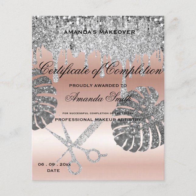 Prêmio Dourado de Certificado de Conclusão Preto B (Frente)