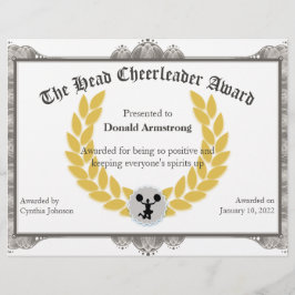 Prêmio Funny Funcionário - Cheerleader