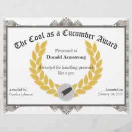 Prêmio Funny Funcionário - Legal como pepino