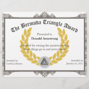 Prêmio Funny Funcionário - Triângulo Bermuda
