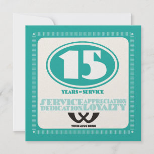Prêmio retro do serviço do empregado de 15 anos 