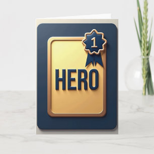 Prêmio Top Dad Hero Cartão Estrela da Marinha