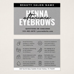 Premium Silver Eyebrow Tint Henna Brows Após Cuida