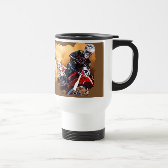 Prenda-o & rasgue-o caneca de viagem do motocross (Direita)