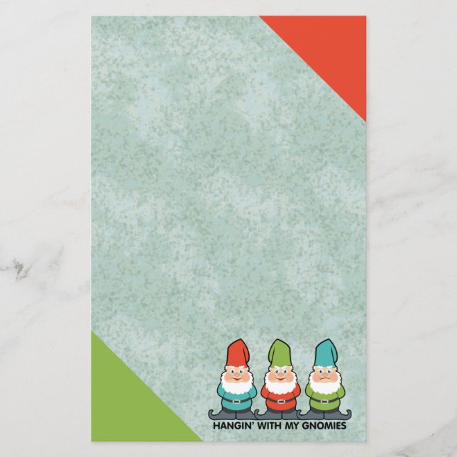 Prendendo com meu Papel de carta de Gnomies Homies (Frente)