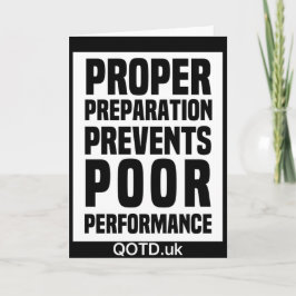Preparação Adequada Impede Cartões de Desempenho F