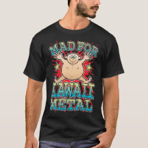 Preparado Para Camisa De T Metálica Kawaii