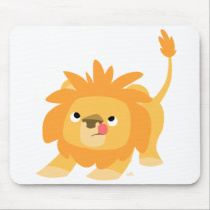 Preparado para o primavera Cartoon Lion Mousepad