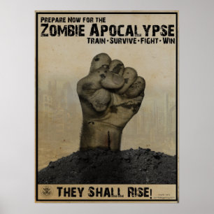 Prepare para o poster do apocalipse do zombi