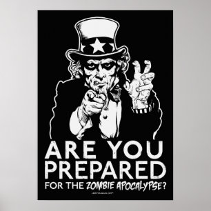 Prepare-Se Para A Poster Do Apocalipse Zombie