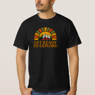Prepare-se Para Explorar Camiseta Vintage