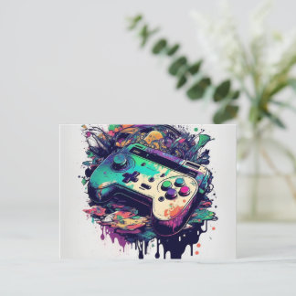 Prepare-se para se divertir com um cartão postal d