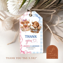 Preppy Heifer ou Bull Gênero Revelem Etiquetas de 