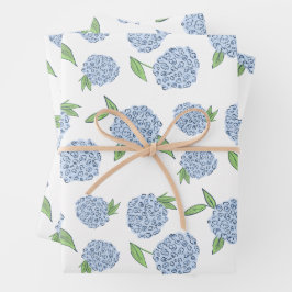 Preppy Hydrangea Gift Wrap