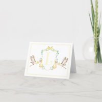 Preppy Southern Yellow Storey Cartões de agradecim