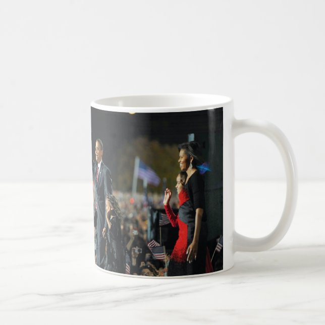 Pres. Caneca de Obama & de família (Direita)