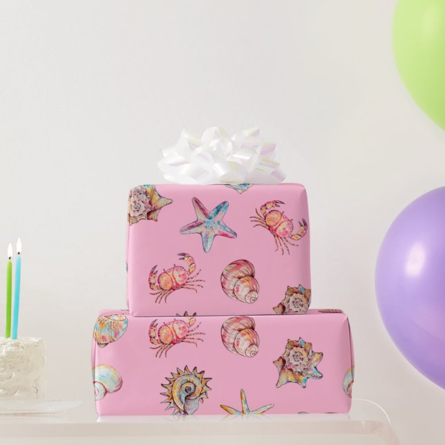 Presente #10 Papel De Embalagem Náutica Em Haven "Grande Ta (Presentes para festas)